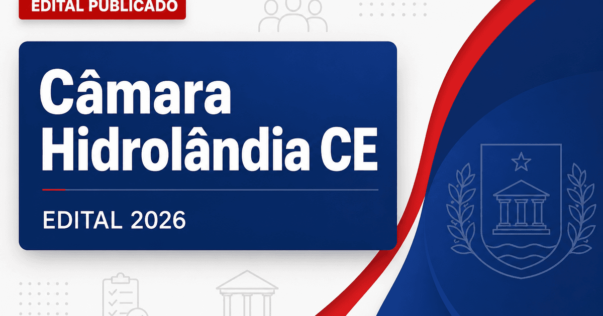 Câmara Municipal de Hidrolândia CE retifica concurso e atualiza requisitos do cargo de motorista - Câmara Municipal de Hidrolândia