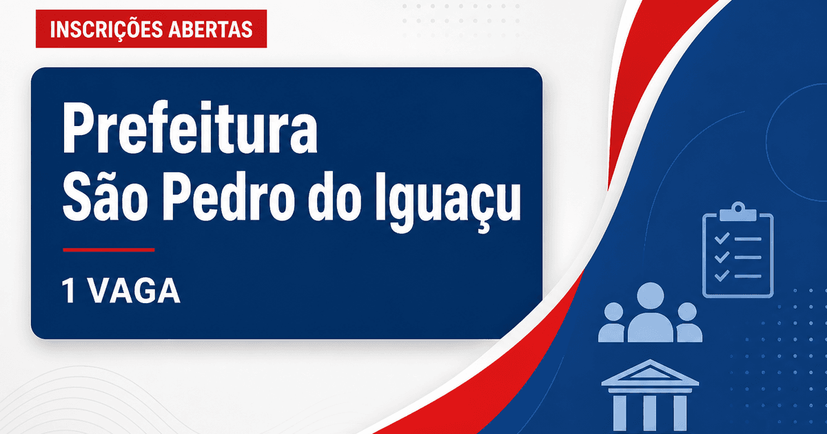 Prefeitura de São Pedro do Iguaçu PR abre processo seletivo para médico ginecologista com 1 vaga - Prefeitura de São Pedro do Iguaçu