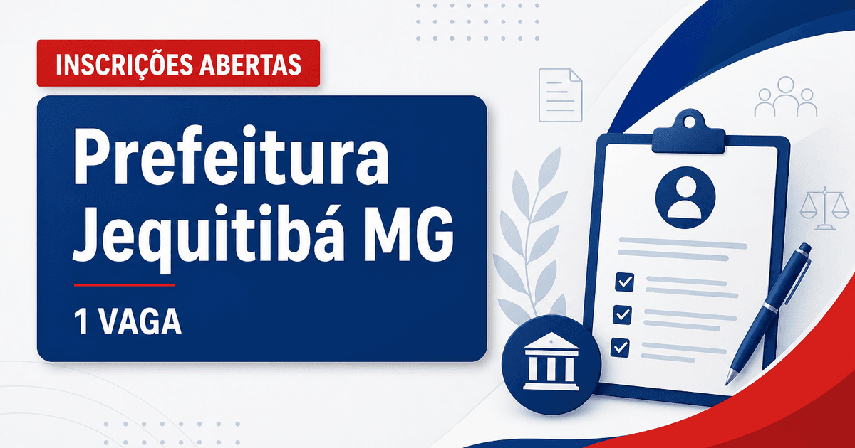 Prefeitura de Jequitibá MG abre concurso para psicólogo(a) com 1 vaga e salário de R$ 3.793 - Prefeitura de Jequitibá