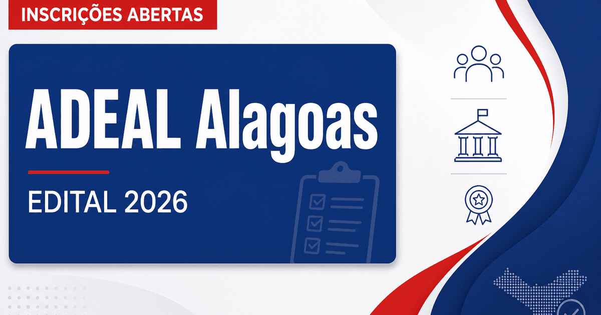 ADEAL abre concurso público para cargos de Fiscal Estadual Agropecuário - Agência de Defesa e Inspeção Agropecuária de Alagoas
