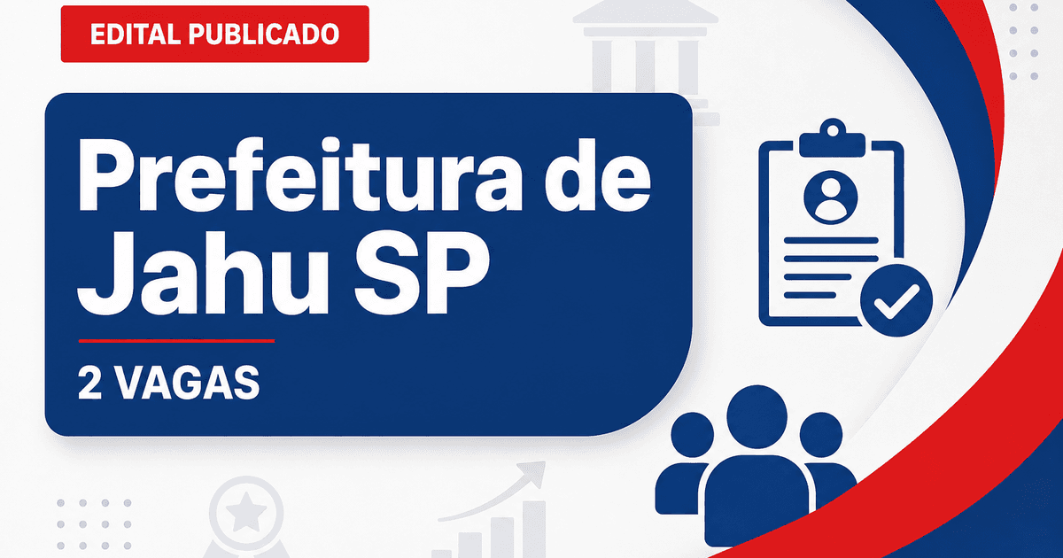 Prefeitura de Jahu SP abre concurso com 2 vagas para Coveiro e Monitor - Prefeitura de Jahu