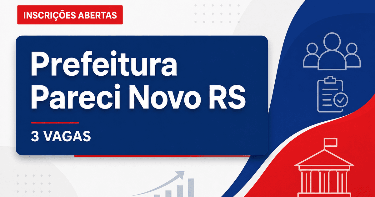 Prefeitura de Pareci Novo: Prefeitura de Pareci Novo - RS abre processo seletivo para Atendente de Creche - Prefeitura de Pareci Novo