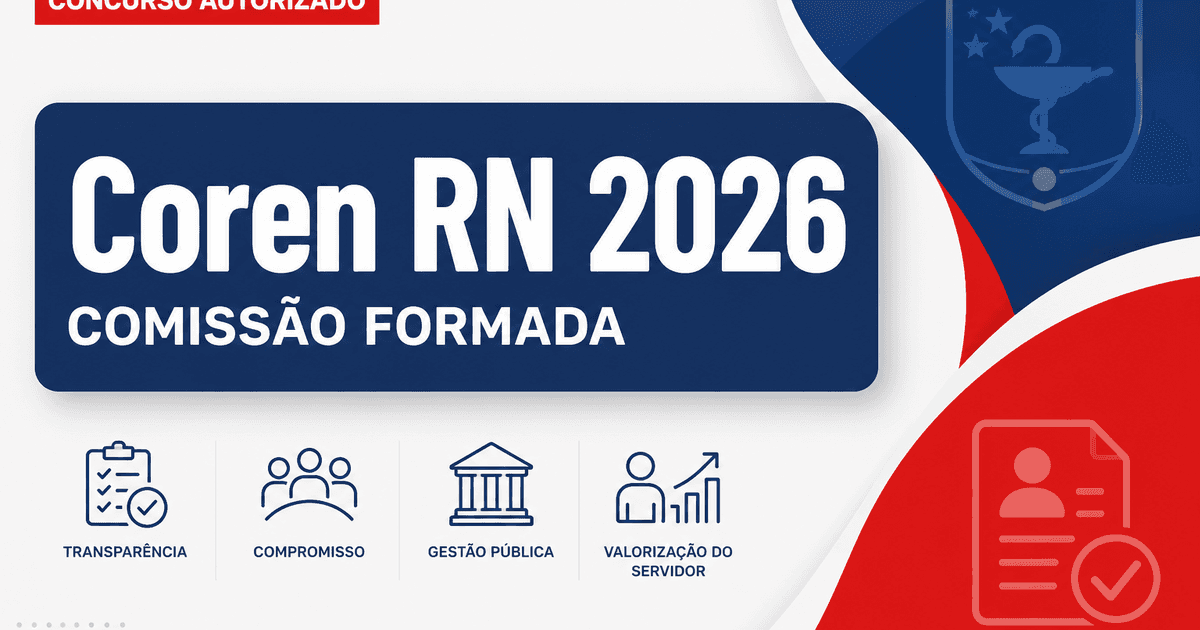 Concurso Coren RN: formada comissão organizadora para novo certame - Conselho Regional de Enfermagem do Rio Grande do Norte