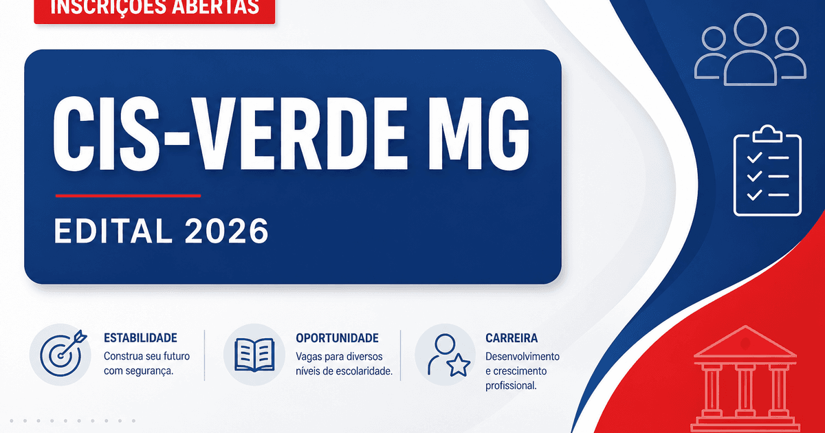 CIS-VERDE - MG abre processo seletivo para Auxiliar Administrativo - Consórcio Intermunicipal de Saúde Verde