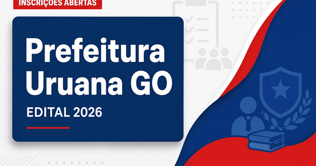 Prefeitura de Uruana - GO abre concurso público para analista ambiental - Prefeitura de Uruana