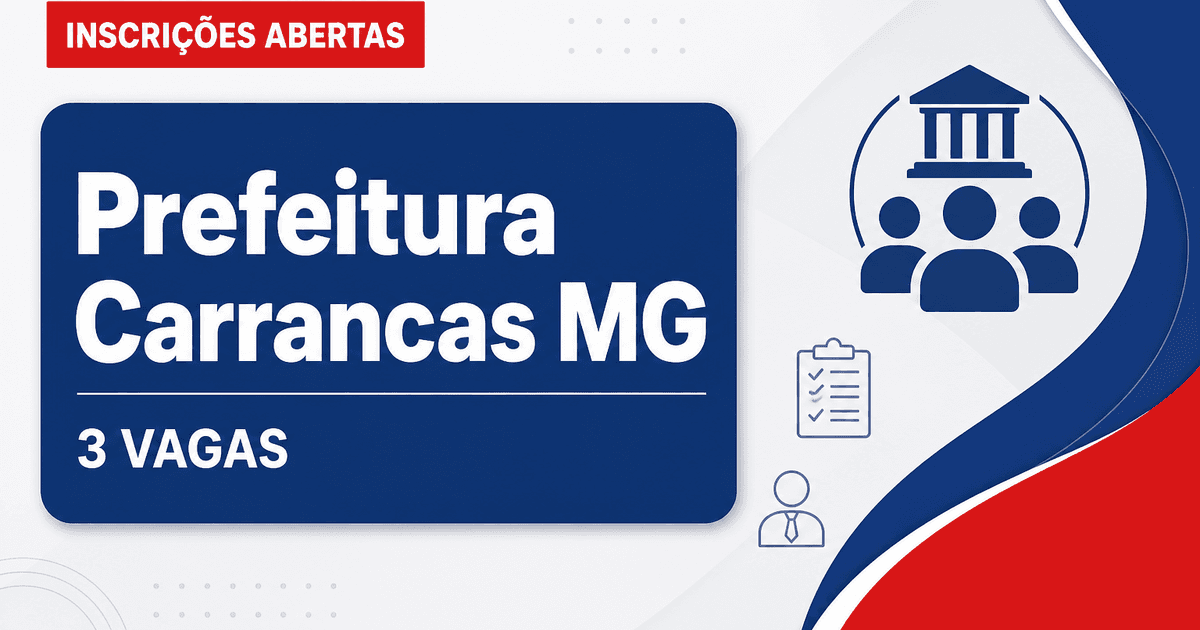 Prefeitura de Carrancas: Prefeitura de Carrancas - MG abre processo seletivo para Agente Comunitário de Saúde - Prefeitura de Carrancas