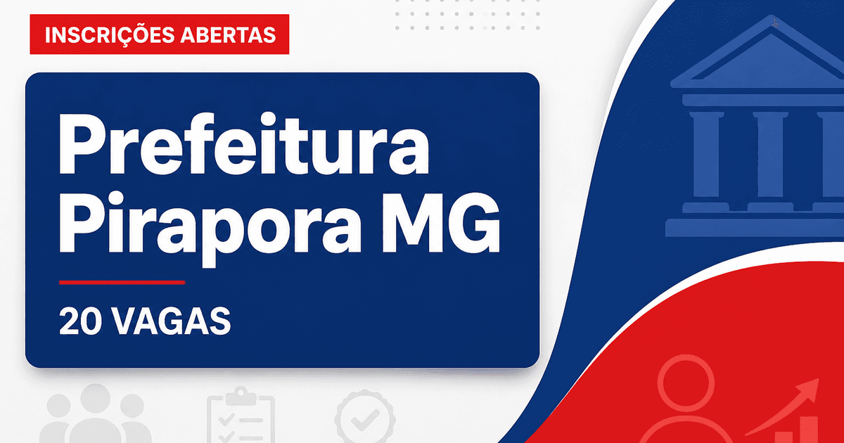 Prefeitura de Pirapora: Prefeitura de Pirapora - MG abre seleção para Auxiliar de Serviços Gerais - Prefeitura de Pirapora
