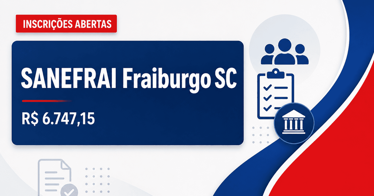 SANEFRAI - Autarquia Municipal de Saneamento de Fraiburgo: SANEFRAI - SC abre seleções para Agente Operacional e Engenhe - Autarquia Municipal de Saneamento de Fraiburgo