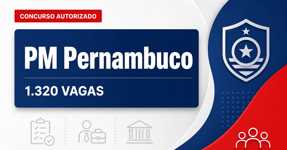 Concurso PM PE: formadas comissões para 1.320 vagas de soldados e oficiais - Polícia Militar de Pernambuco