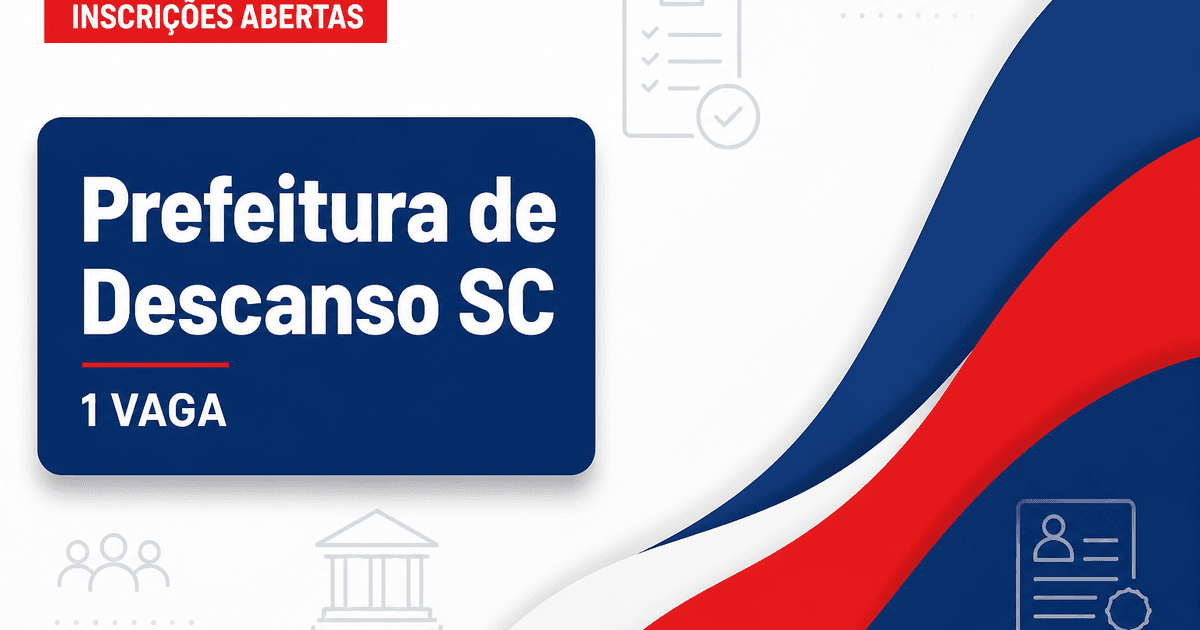 Prefeitura de Descanso: Prefeitura de Descanso - SC abre processo seletivo para o cargo de Zelador - Prefeitura de Descanso