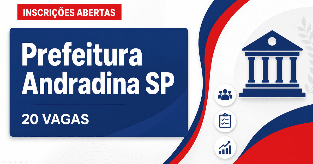 Concurso da Prefeitura de Andradina (SP) abre quase 20 vagas para área da educação - Prefeitura de Andradina