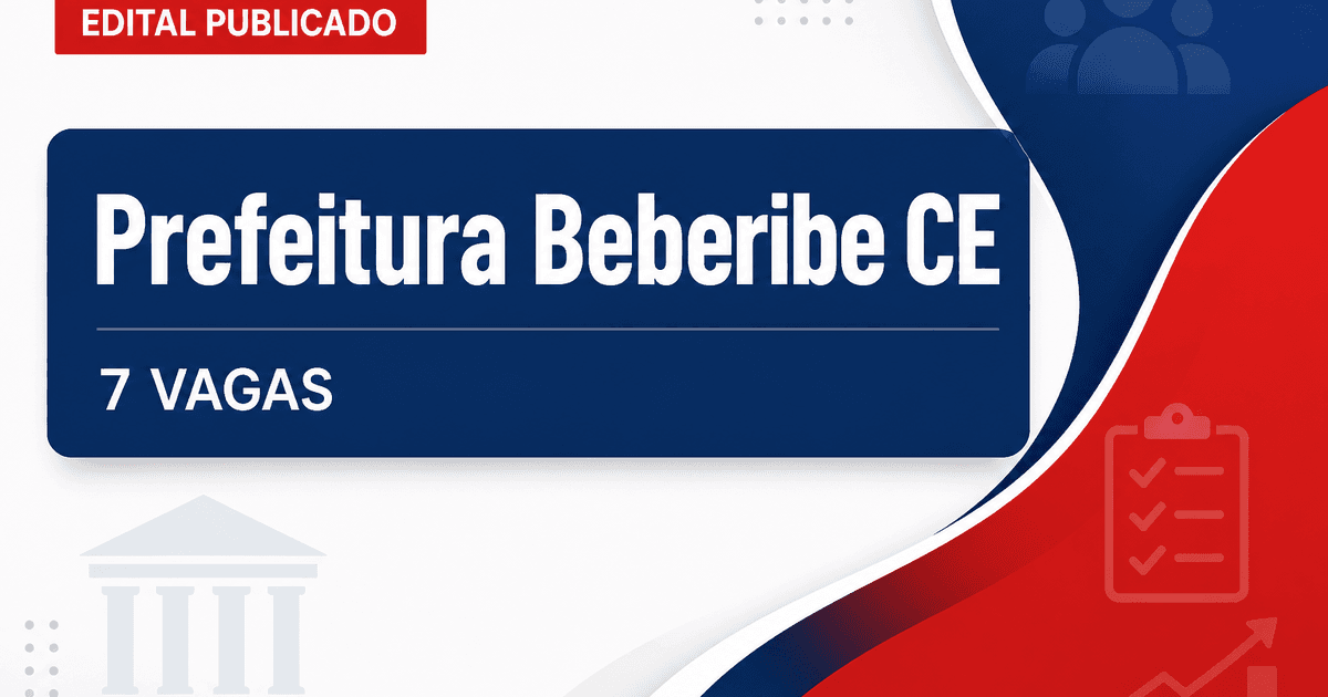 Prefeitura de Beberibe CE publica edital para concurso com 7 vagas de agente comunitário de saúde - Prefeitura de Beberibe
