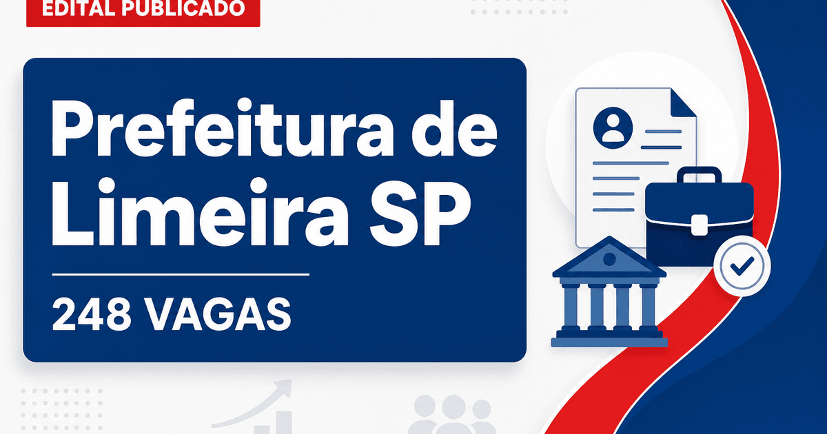 Prefeitura de Limeira: Prefeitura de Limeira - SP publica editais de concursos com vagas em diversas áreas - Prefeitura de Limeira