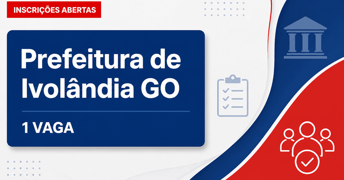 Prefeitura de Ivolândia: Prefeitura de Ivolândia - GO abre processo seletivo para o cargo de Psicólogo - Prefeitura de Ivolândia