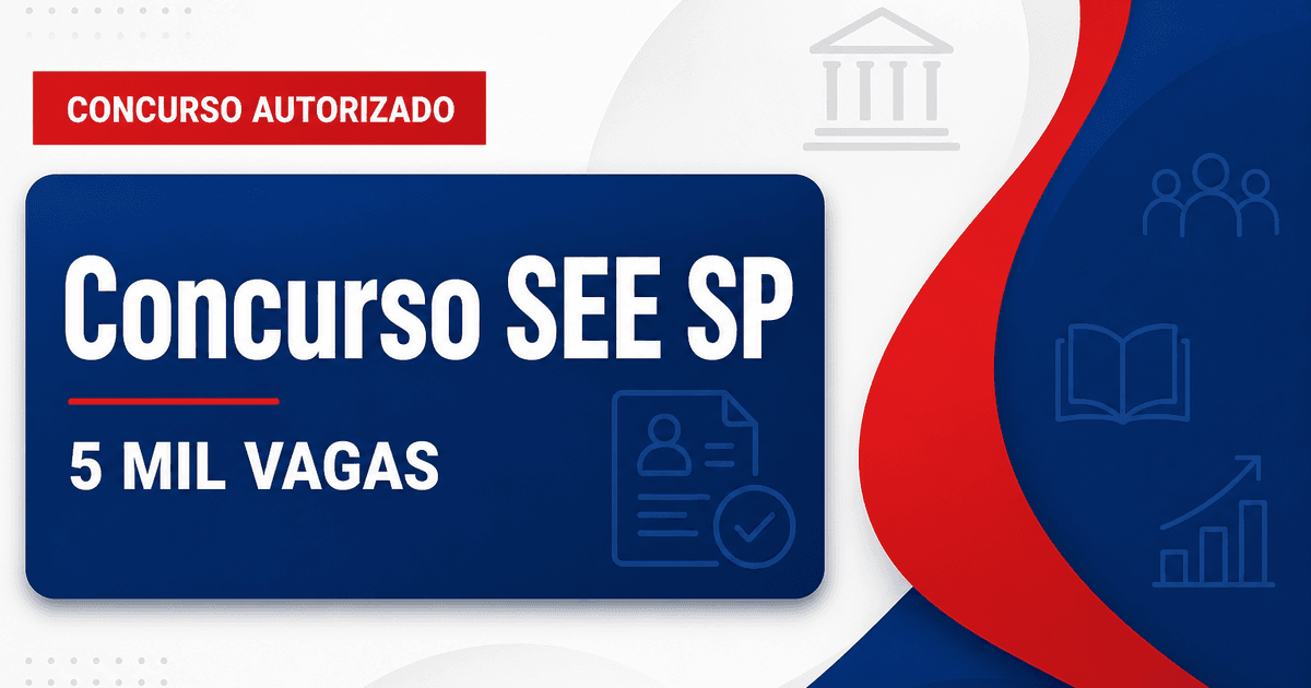 Concurso SEE SP é autorizado com 5 mil vagas para professores - Secretaria da Educação do Estado de São Paulo