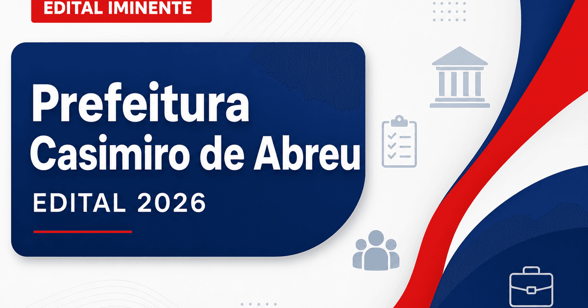 Concurso Casimiro de Abreu RJ: banca cria página para edital - Prefeitura de Casimiro de Abreu