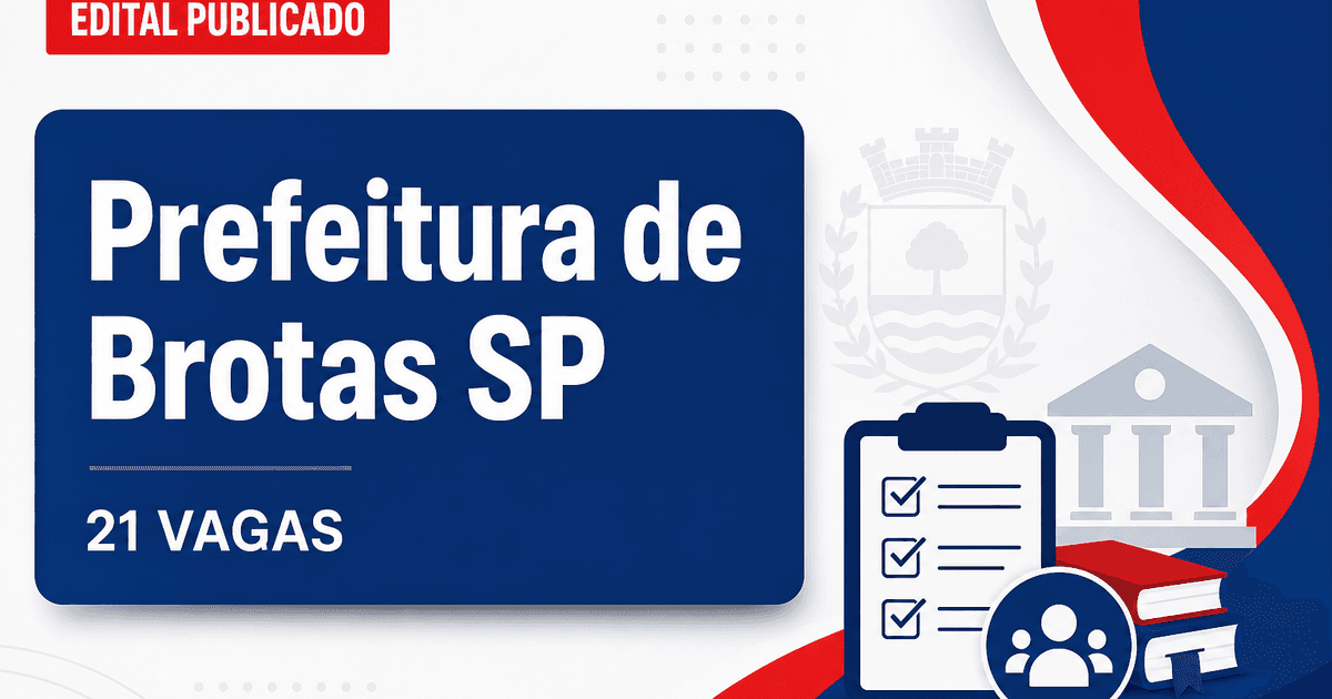 Prefeitura de Estância Turística de Brotas SP retifica concurso com 21 vagas - Prefeitura da Estância Turística de Brotas