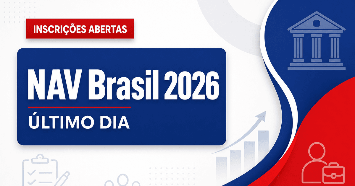 Concurso NAV Brasil tem último dia de inscrição; veja datas! - NAV Brasil tem último dia de inscrição; veja datas!
