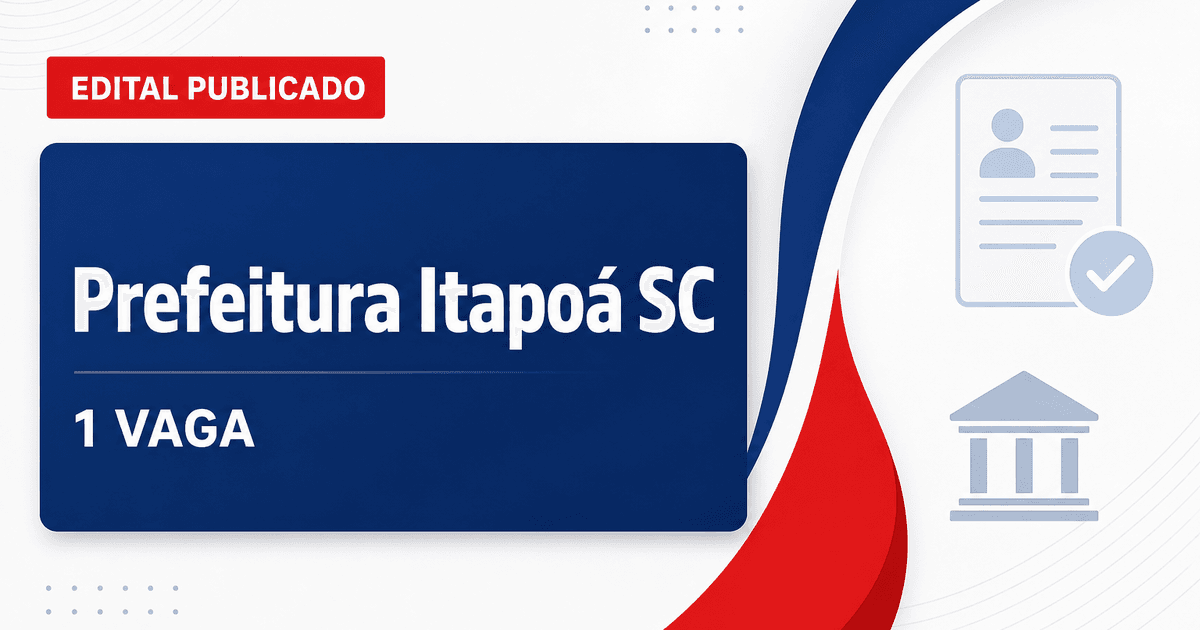 Processo seletivo Prefeitura de Itapoá SC: 1 vaga para professor de robótica - Prefeitura de Itapoá
