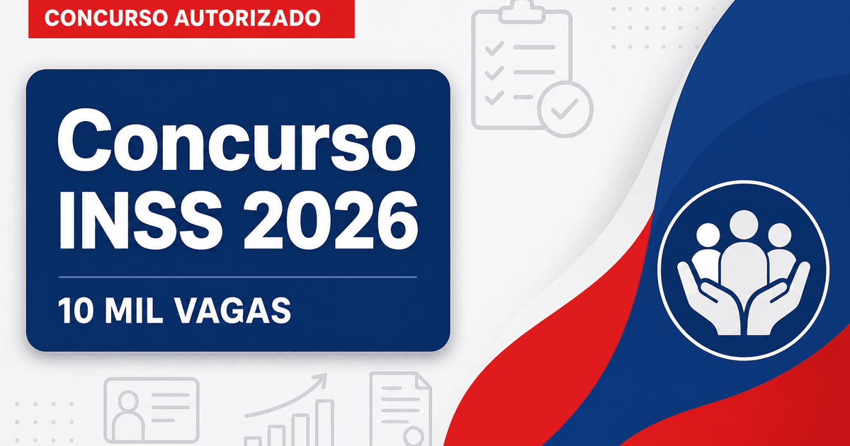 Concurso INSS: presidente confirma negociações para autorização de 10 mil vagas - INSS: presidente confirma negociaçõesra autorização de 10 mil vagas