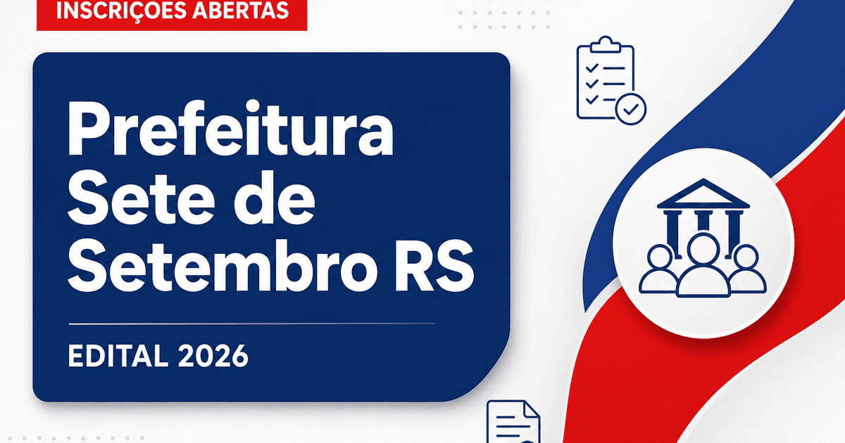 Prefeitura de Sete de Setembro - RS abre seleção para Engenheiro Civil - Prefeitura de Sete de Setembro
