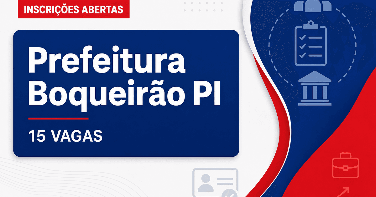 Prefeitura de Boqueirão do Piauí: Prefeitura de Boqueirão do Piauí abre seleção para professores em diversas áreas - Prefeitura de Boqueirão do Piauí