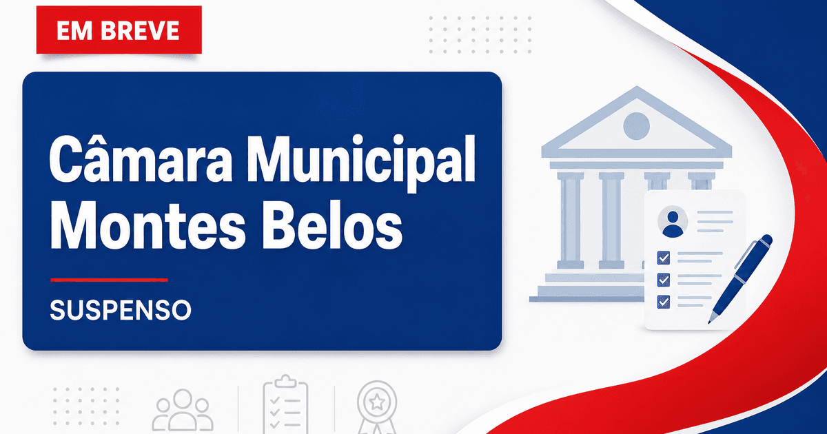 Câmara Municipal de São Luís de Montes Belos GO suspende concurso público - Câmara Municipal de São Luís de Montes Belos