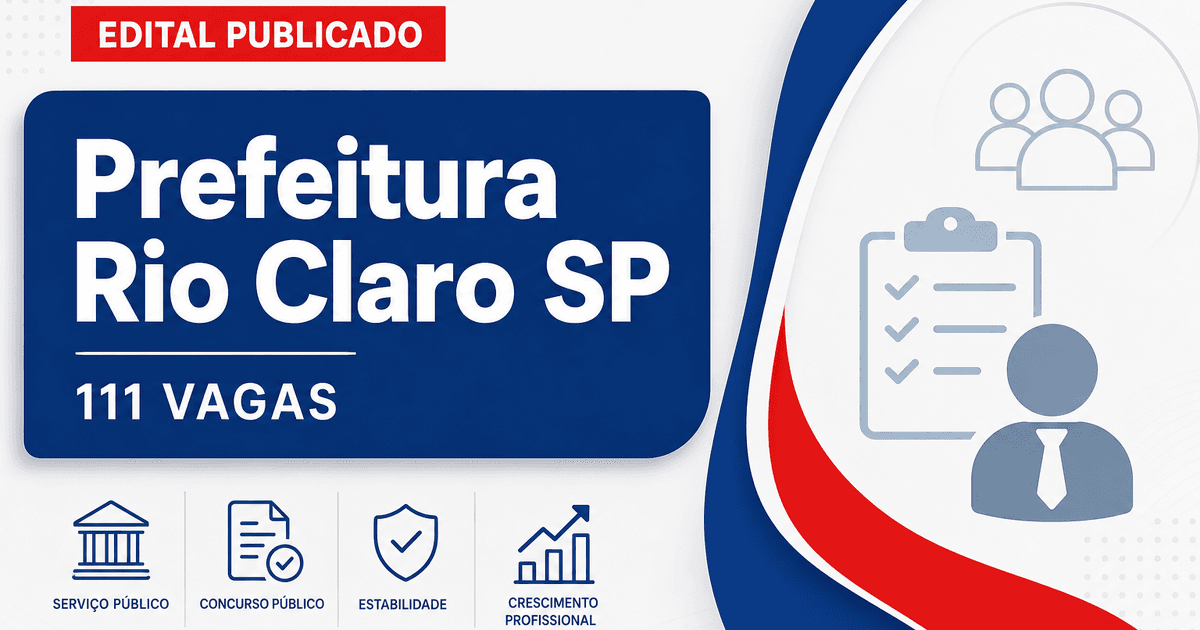 Prefeitura de Rio Claro: Prefeitura de Rio Claro - SP publica retificações em concurso público - Prefeitura de Rio Claro