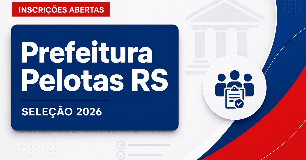 Prefeitura de Pelotas - RS abre seleção para Técnico de Enfermagem (Condutor de Motolância) - Prefeitura de Pelotas