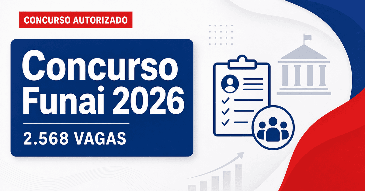 Concurso Funai: enviado pedido para novo edital com 2.568 vagas - Funai: enviado pedidora novo edital com 2.568 vagas