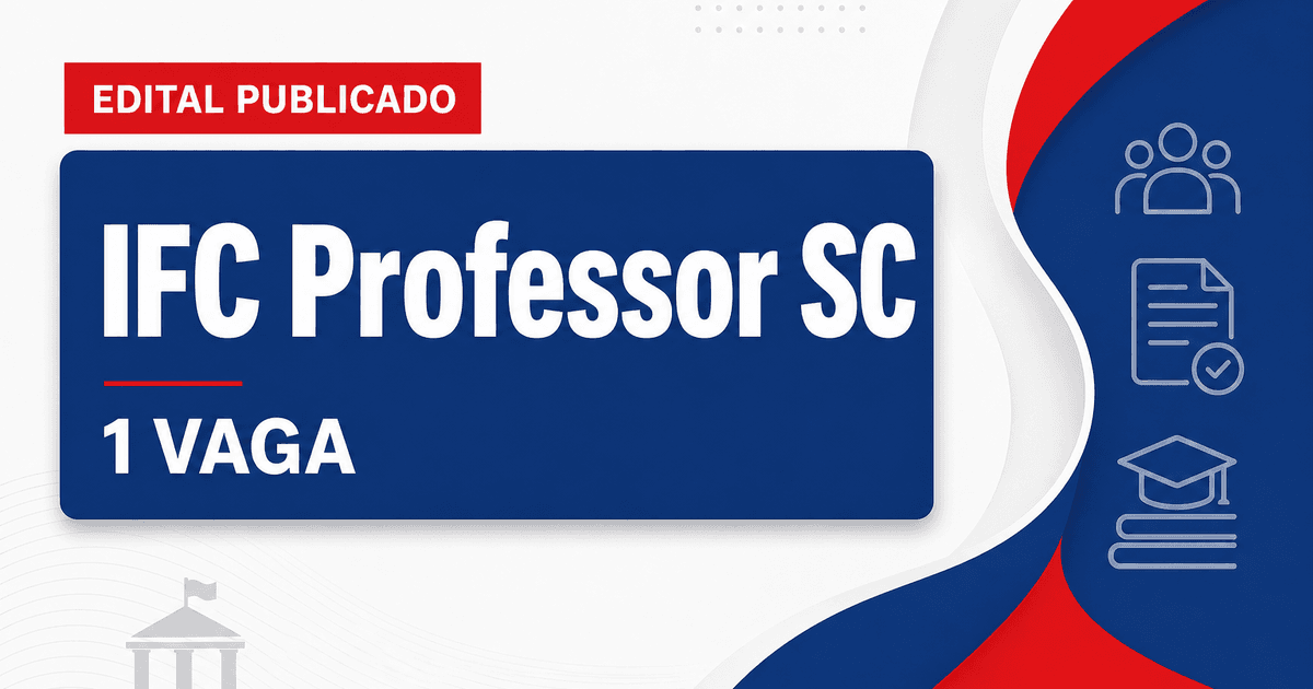 Instituto Federal Catarinense concurso: 1 vaga professor Português/Inglês - Instituto Federal Catarinense