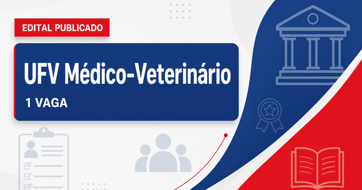 Concurso Universidade Federal de Viçosa abre 1 vaga para médico-veterinário - Universidade Federal de Viçosa