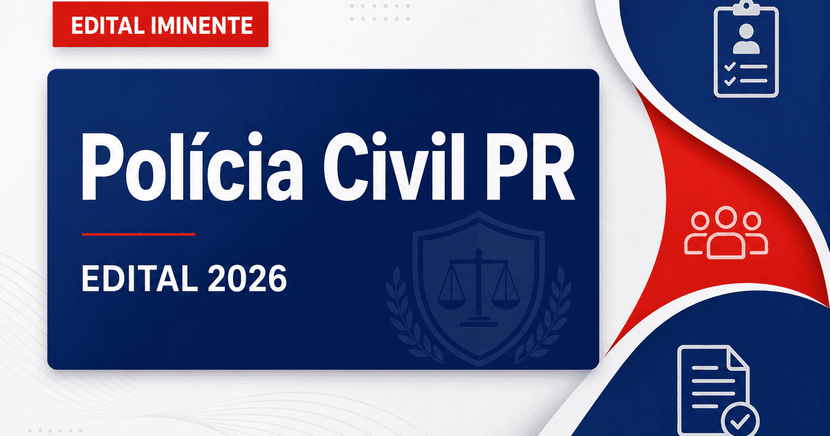 Concurso PC PR: ratificado contrato com banca para cargos de nível superior; edital iminente - Polícia Civil