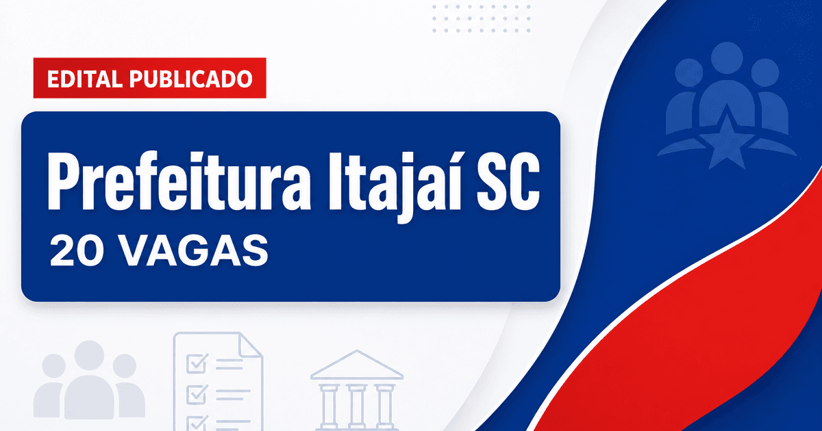 Prefeitura de Itajaí SC abre concursos com 20 vagas para guarda municipal - Prefeitura de Itajaí