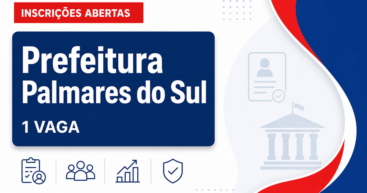 Prefeitura de Palmares do Sul RS abre processo seletivo para 1 vaga de médico perito - Prefeitura de Palmares do Sul