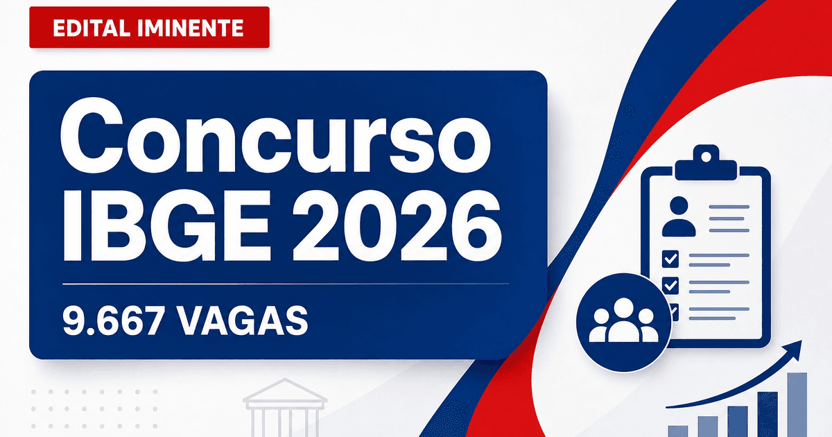 Concurso IBGE: editais para 9.667 vagas previstos para sair até o próximo dia 17 - IBGE: editaisra 9.667 vagas previstosra sair até o próximo dia 17