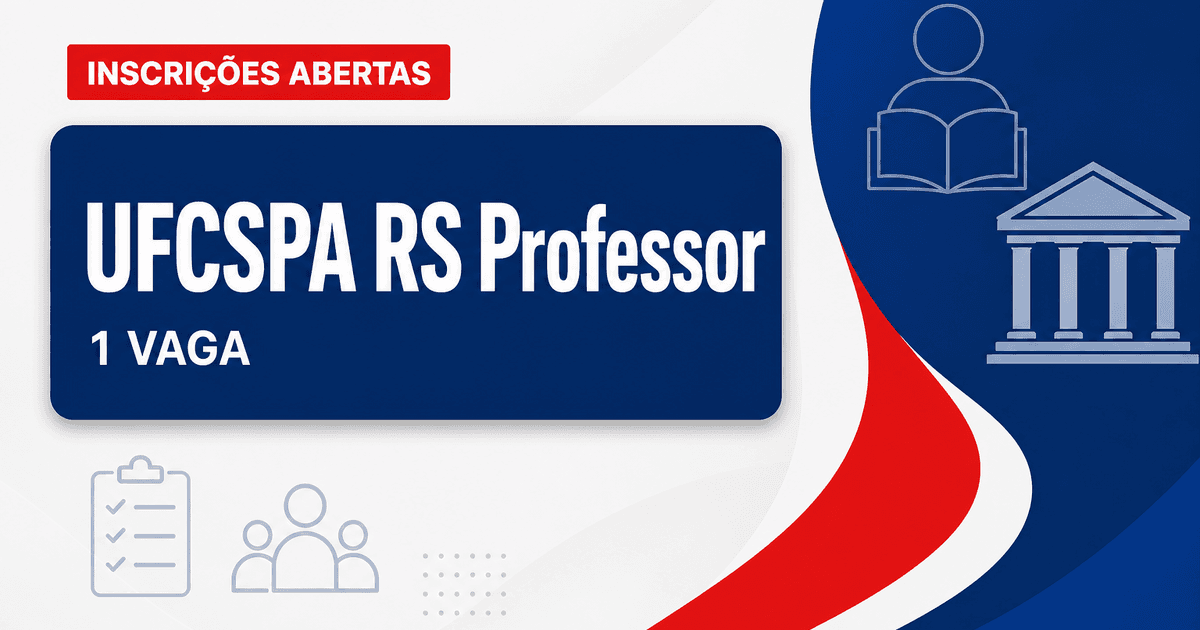 UFCSPA - Universidade Federal de Ciências da Saúde de Porto Alegre: UFCSPA - RS abre concurso público para o cargo de Pr - Universidade Federal de Ciências da Saúde de Porto Alegre