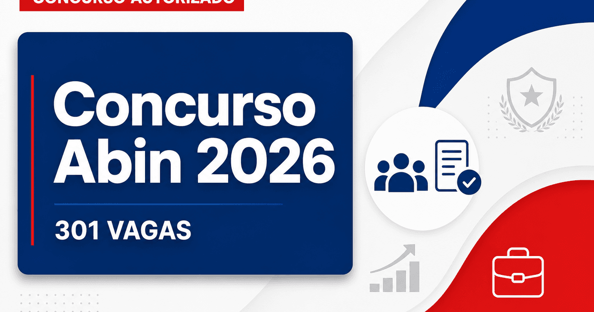 Concurso Abin: enviado pedido para novo edital com 301 vagas - Abin: enviado pedidora novo edital com 301 vagas
