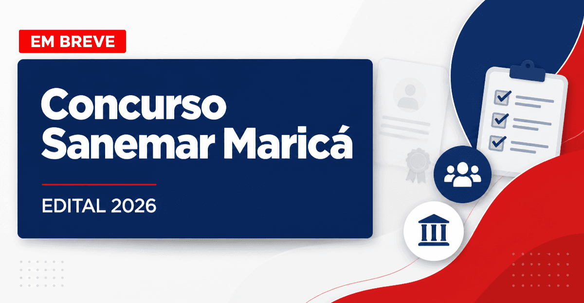 Concurso Maricá RJ: edital para Sanemar está previsto até junho - Sanemar