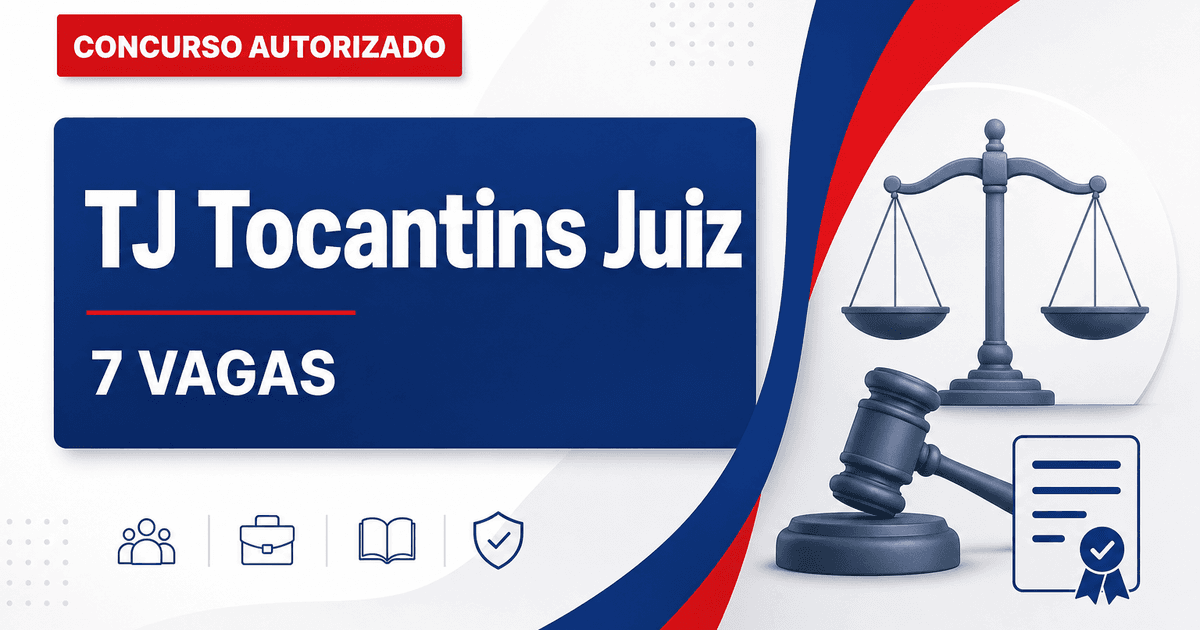 Tribunal de Justiça do Tocantins retoma concurso com 7 vagas para juiz - Tribunal de Justiça do Tocantins