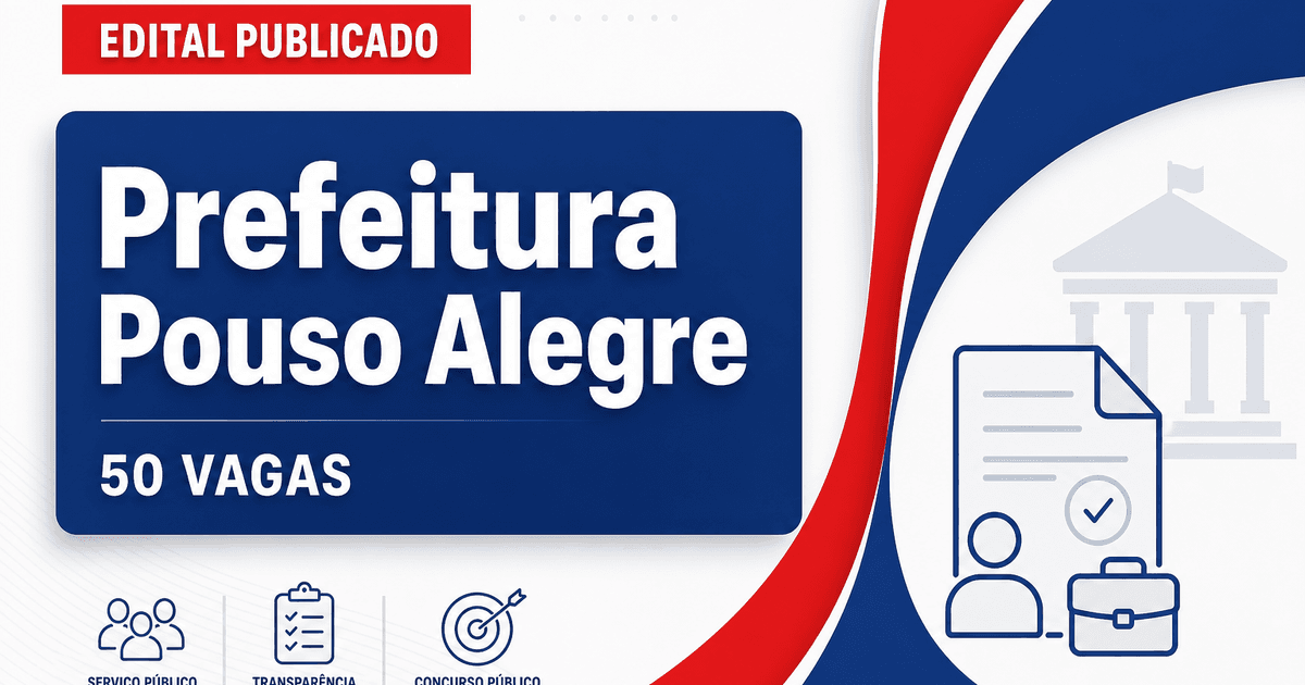 Prefeitura de Pouso Alegre MG retifica concurso para guarda civil com 50 vagas - Prefeitura de Pouso Alegre