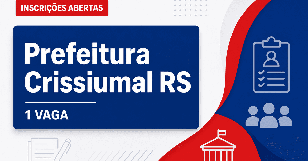 Prefeitura de Crissiumal RS abre processo seletivo para 1 vaga de agente comunitário de saúde - Prefeitura de Crissiumal