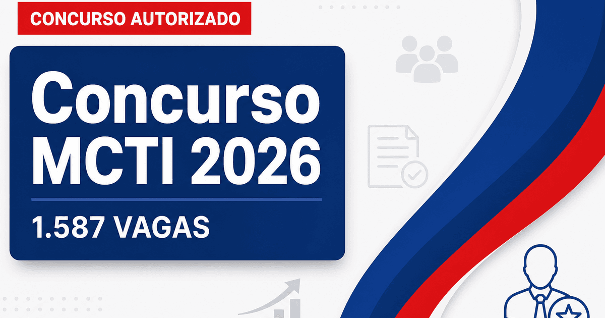 Concurso MCTI: novo pedido encaminhado para 1.587 vagas de níveis médio e superior - MCTI: novo pedido encaminhadora 1.587 vagas de níveis médio e superior