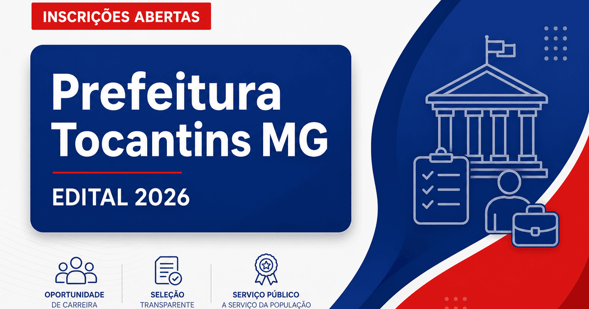 Prefeitura de Tocantins - MG abre processo seletivo para médico psiquiatra - Prefeitura de Tocantins