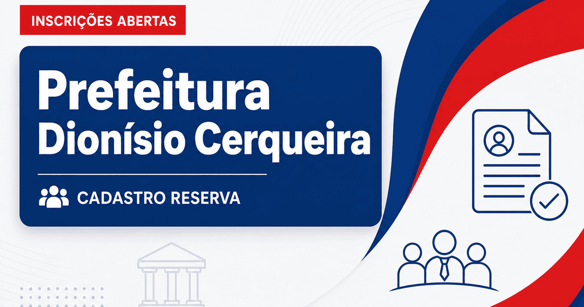 Prefeitura de Dionísio Cerqueira - SC abre seleção para cadastro de reserva no SAMU - Prefeitura de Dionísio Cerqueira