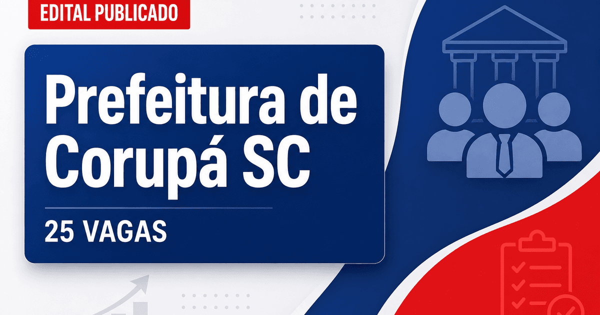 Prefeitura de Corupá: Prefeitura de Corupá - SC retifica concurso com salários de até R$ 11 mil - Prefeitura de Corupá