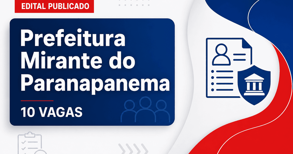Prefeitura de Mirante do Paranapanema: Prefeitura de Mirante do Paranapanema - SP publica edital de concurso para Lavado - Prefeitura de Mirante do Paranapanema