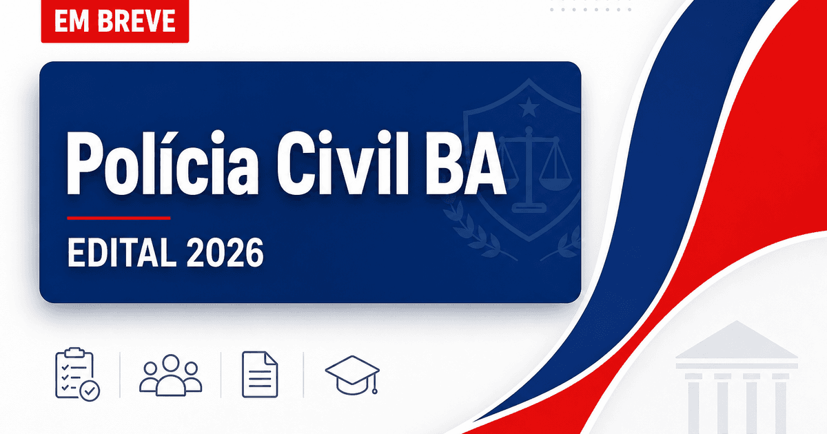 Concurso PC BA: secretário reforça previsão do novo edital - Polícia Civil