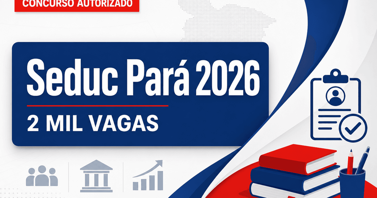 Concurso Seduc PA avança com escolha da banca e prevê 2 mil vagas - Secretaria de Educação do Pará