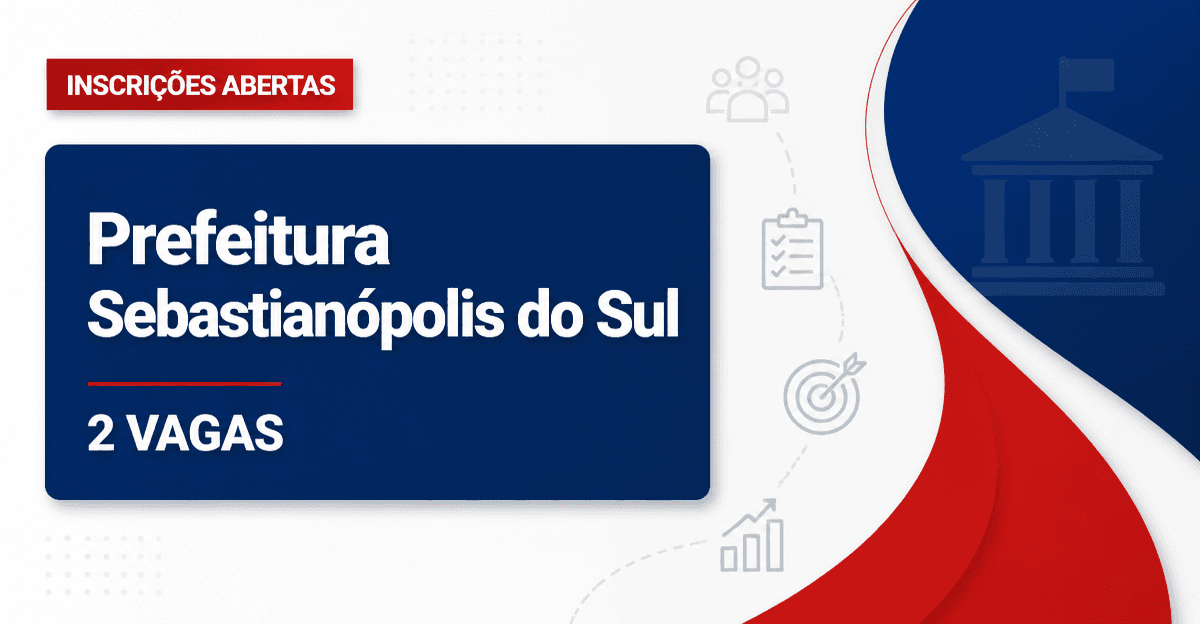 Prefeitura de Sebastianópolis do Sul: Prefeitura de Sebastianópolis do Sul - SP abre vagas para Agentes de Saúde e Endem - Prefeitura de Sebastianópolis do Sul